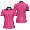 Heartbeat Golf Lady Pink Golf Short Sleeve Women Polo Shirt, Best Golf Gift For Women - Hyperfavor