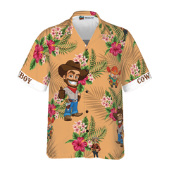 Don't Mess With Cowboy Hawaiian Shirt - Hyperfavor