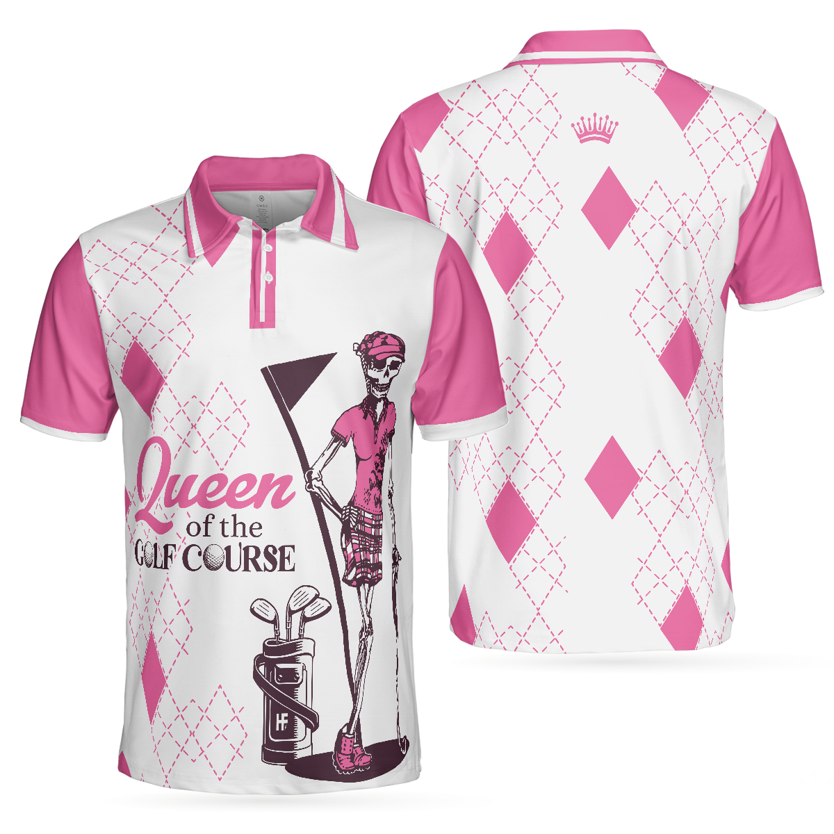 Queen Of The Golf Course Short Sleeve Polo Shirt, Polo Shirts For Men And Women - Hyperfavor