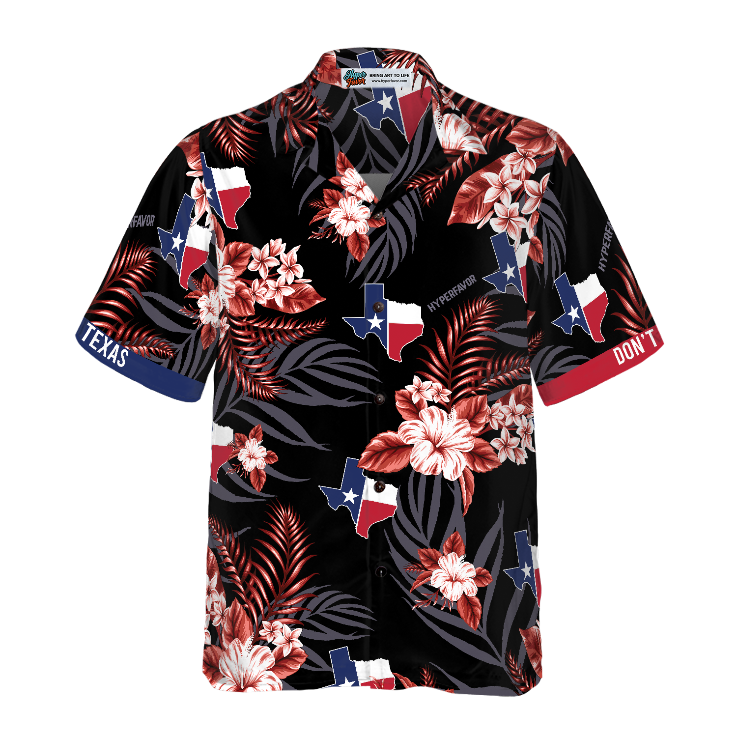 TEXAS Hawaiian Shirt Hawaiian Shirt - Hyperfavor