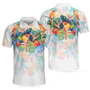 Tropical Parrots Golf Polo Shirt For Men - Hyperfavor