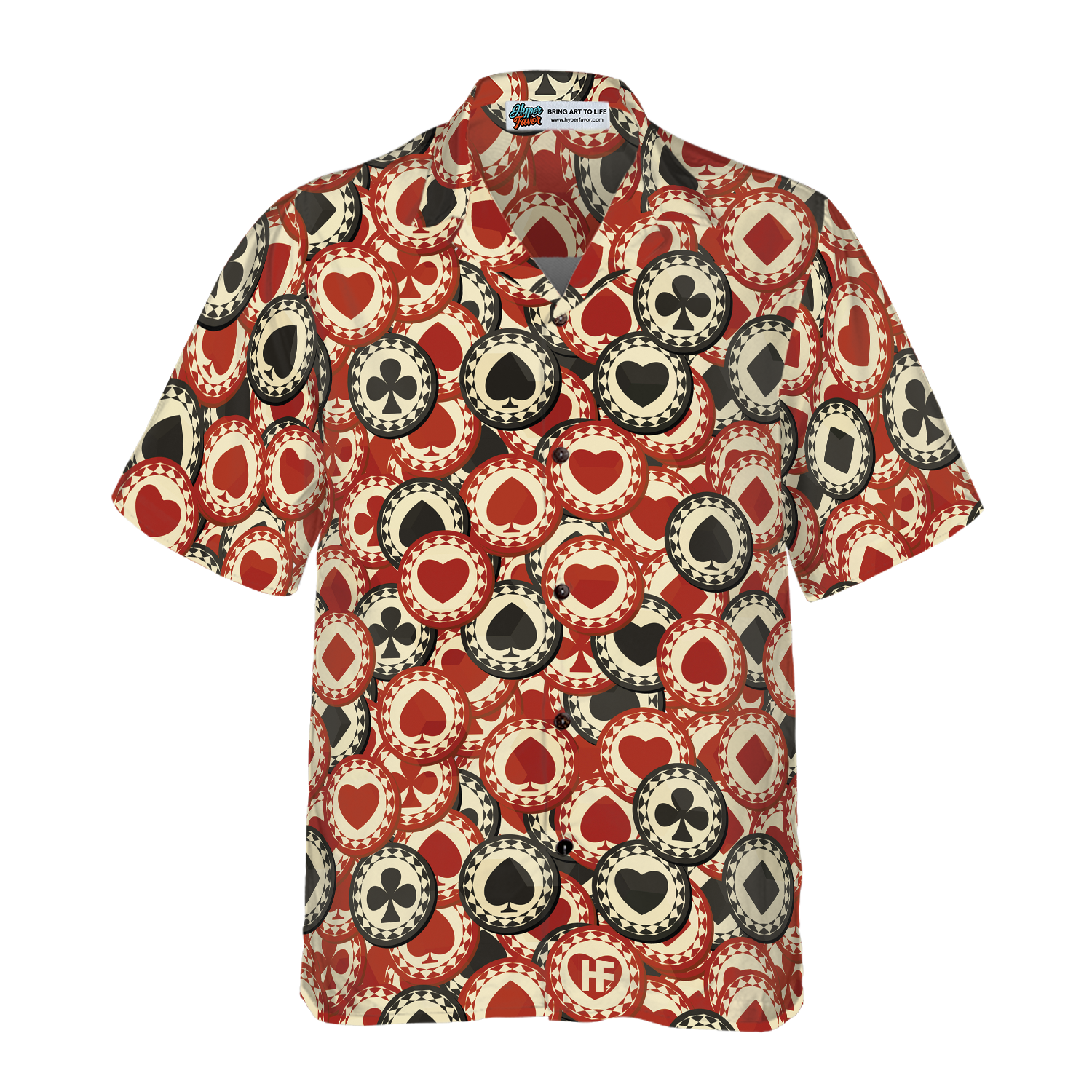 Poker Chip Casino Hawaiian Shirt - Hyperfavor