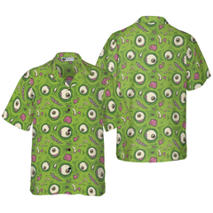 Creepy Halloween Zombie Skin Hawaiian Shirt - Hyperfavor