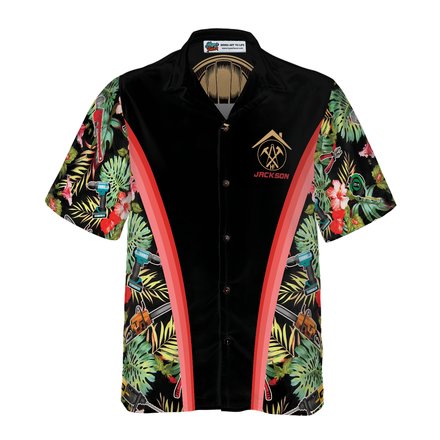 Roofer Tropical Custom Hawaiian Shirt - Hyperfavor