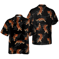 Japanese Tiger Shirt For Men Hawaiian Shirt - Hyperfavor