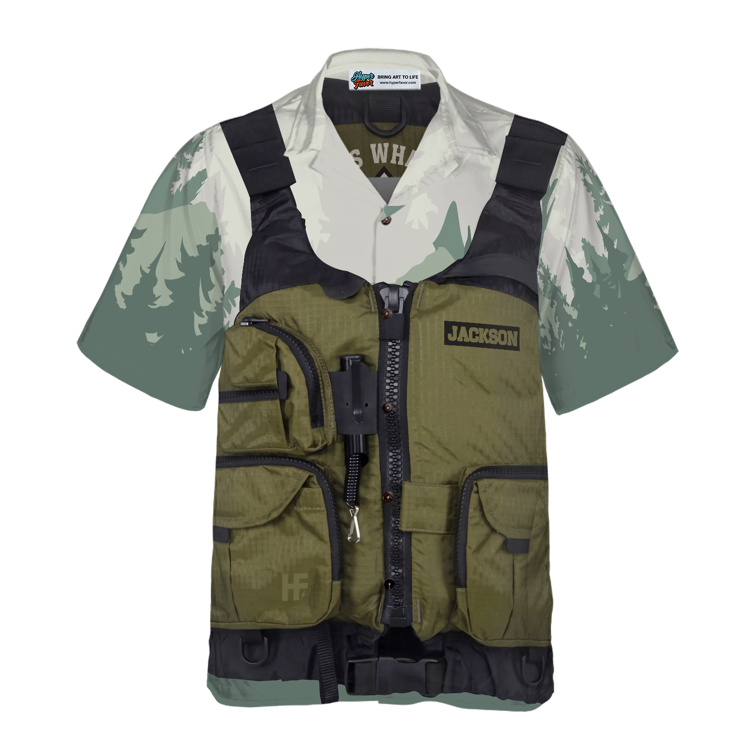 Life Vest Kayak & Fishing Custom Hawaiian Shirt - Hyperfavor