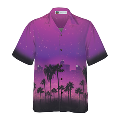 Los Angeles Cityscape Hawaiian Shirt, Stylish Los Angeles Shirts For Men And Women - Hyperfavor