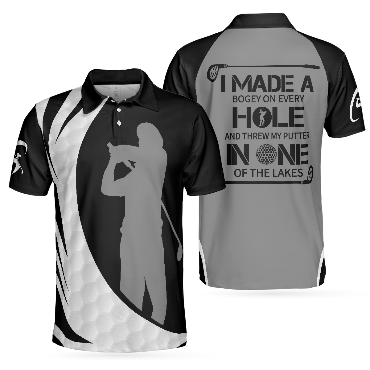 I Made A Bogey On Every Hole Funny Golf Polo Shirt, Simple Golf Shirt Design With Sayings, Best Golf Gift Idea - Hyperfavor