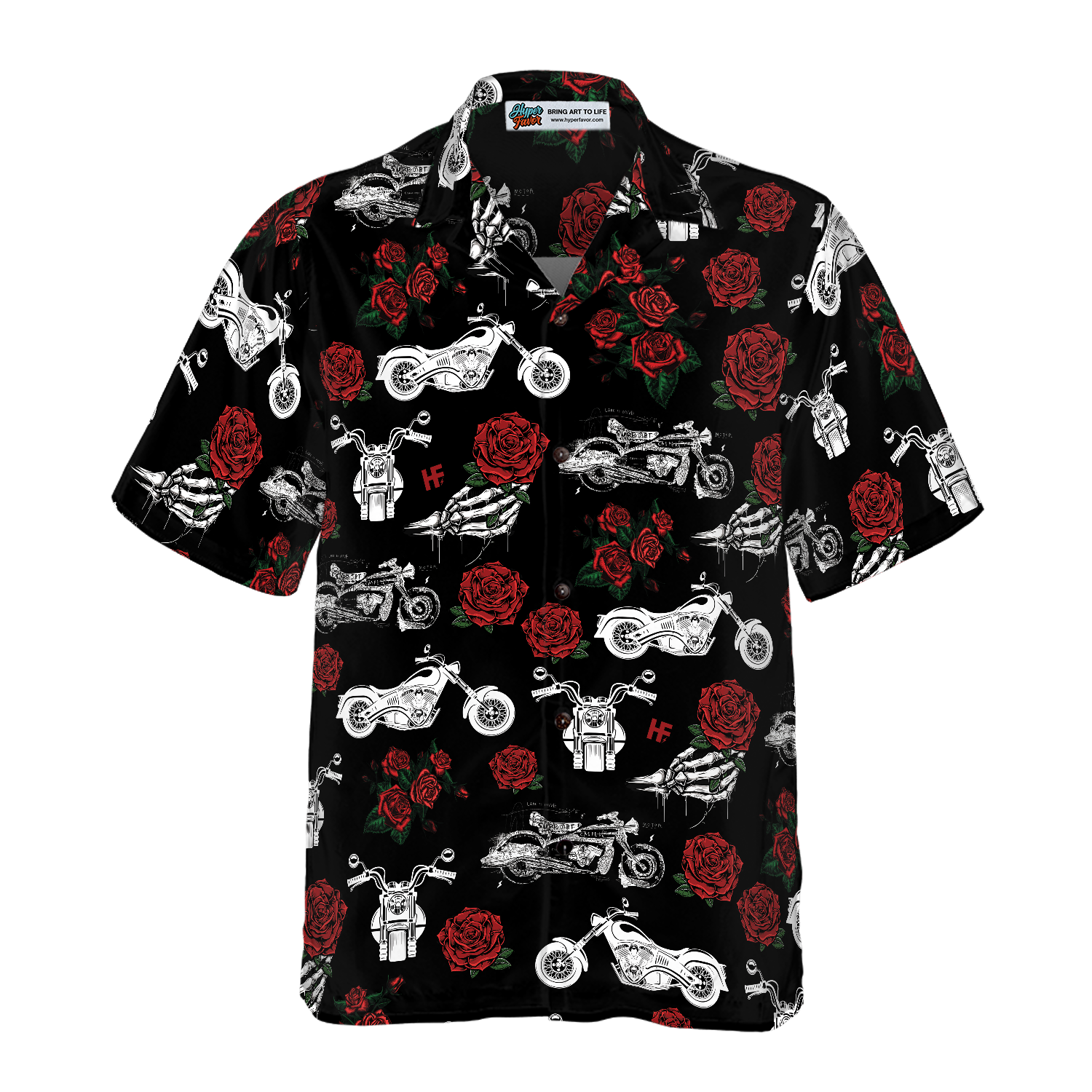 Live Love Motorbike Hawaiian Shirt - Hyperfavor