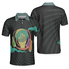 Artistic Bowling Transparent Short Sleeve Polo Shirt, Bowling Shirt For Men - Hyperfavor