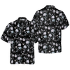 Pentagram Gothic Skull Hawaiian Shirt For Men, Black Skull Pattern All Over Print Hawaiian Shirt - Hyperfavor