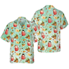 Hyperfavor Santa Christmas Pattern 1 Pattern Hawaiian shirt, Christmas Shirts Short Sleeve Button Down Shirt For Men And Women - Hyperfavor
