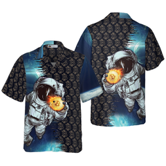 Bitcoin To The Moon Hawaiian Shirt - Hyperfavor