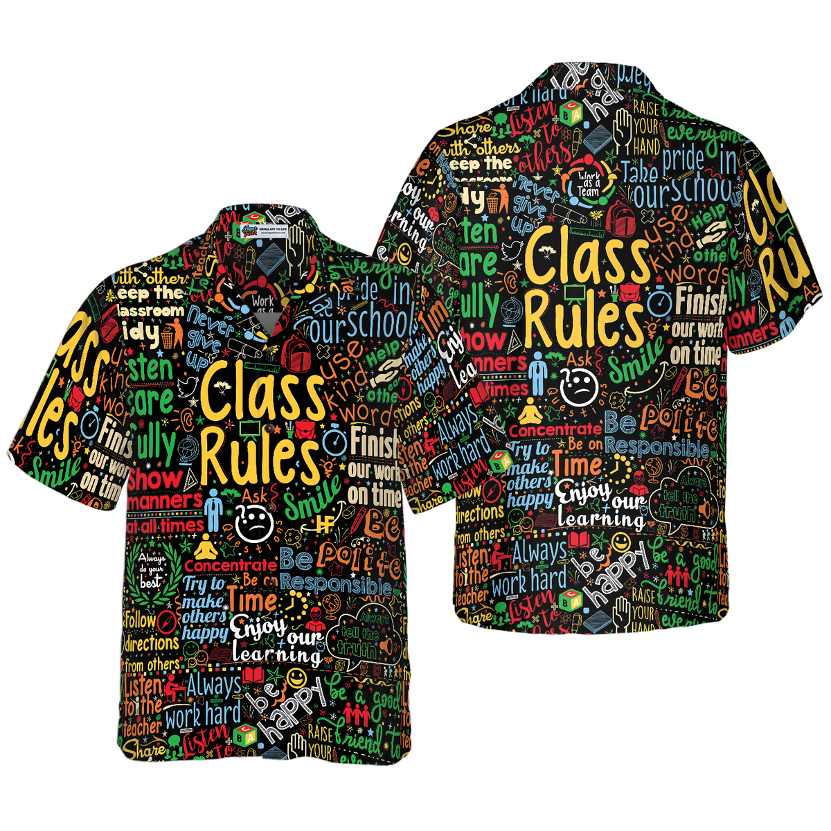 Class Rules Teacher Hawaiian Shirt, Teacher Shirt for Men And Women, Best Gift For Teachers - Hyperfavor