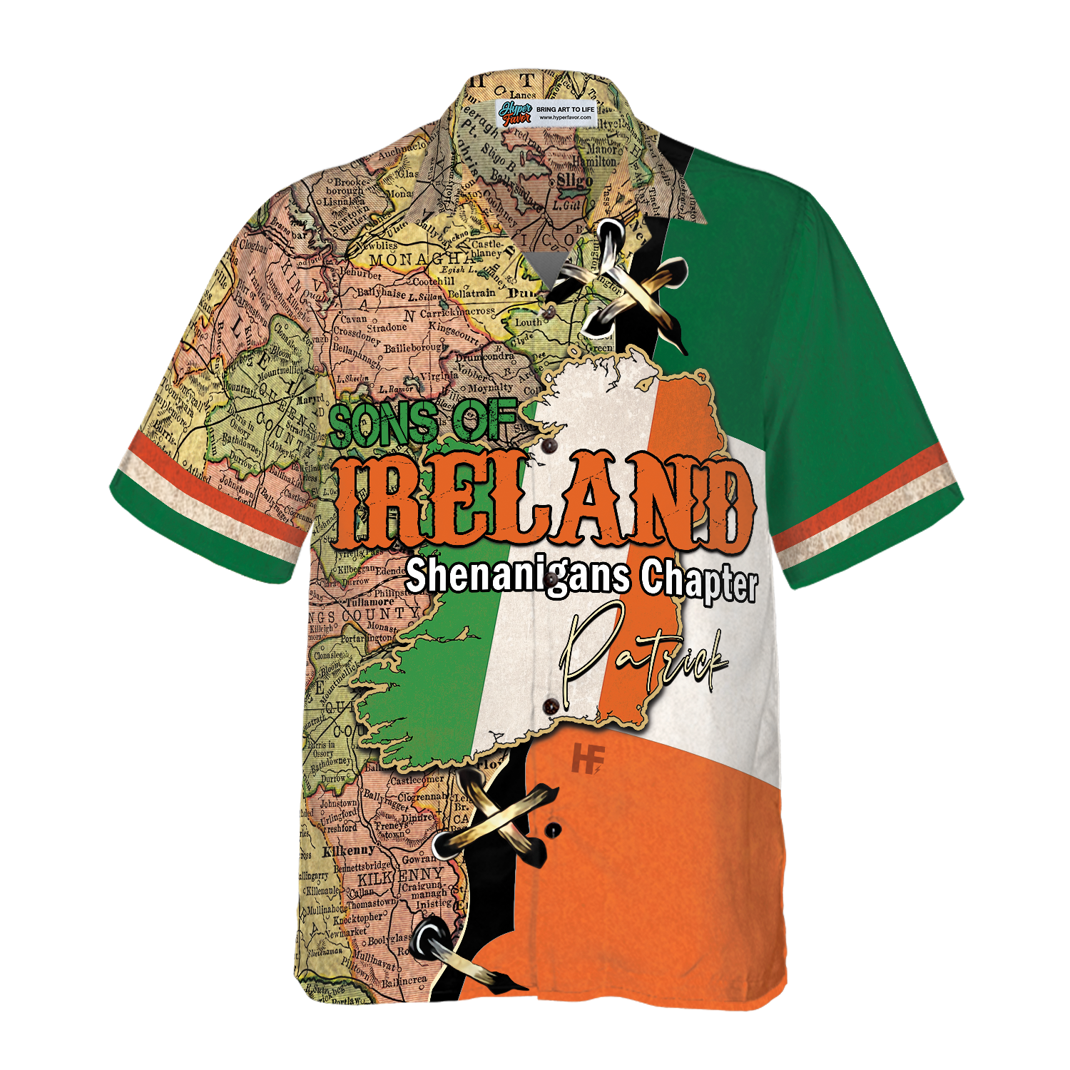 Sons Of Ireland Shenanigans Chapter Custom Hawaiian Shirt - Hyperfavor