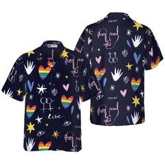 Happy LGBT Hawaiian Shirt - Hyperfavor