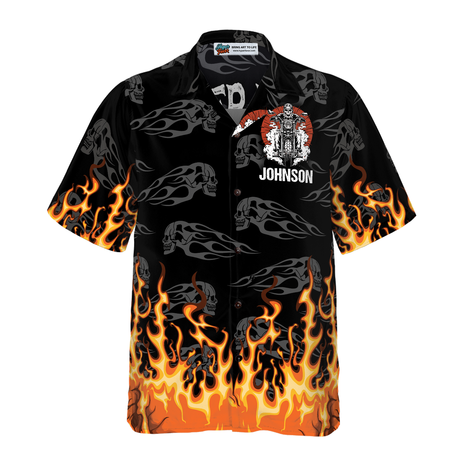 Biker Rule Motocycle Custom Hawaiian Shirt For Men And Women, Motorcycle Shirt For Bikers - Hyperfavor