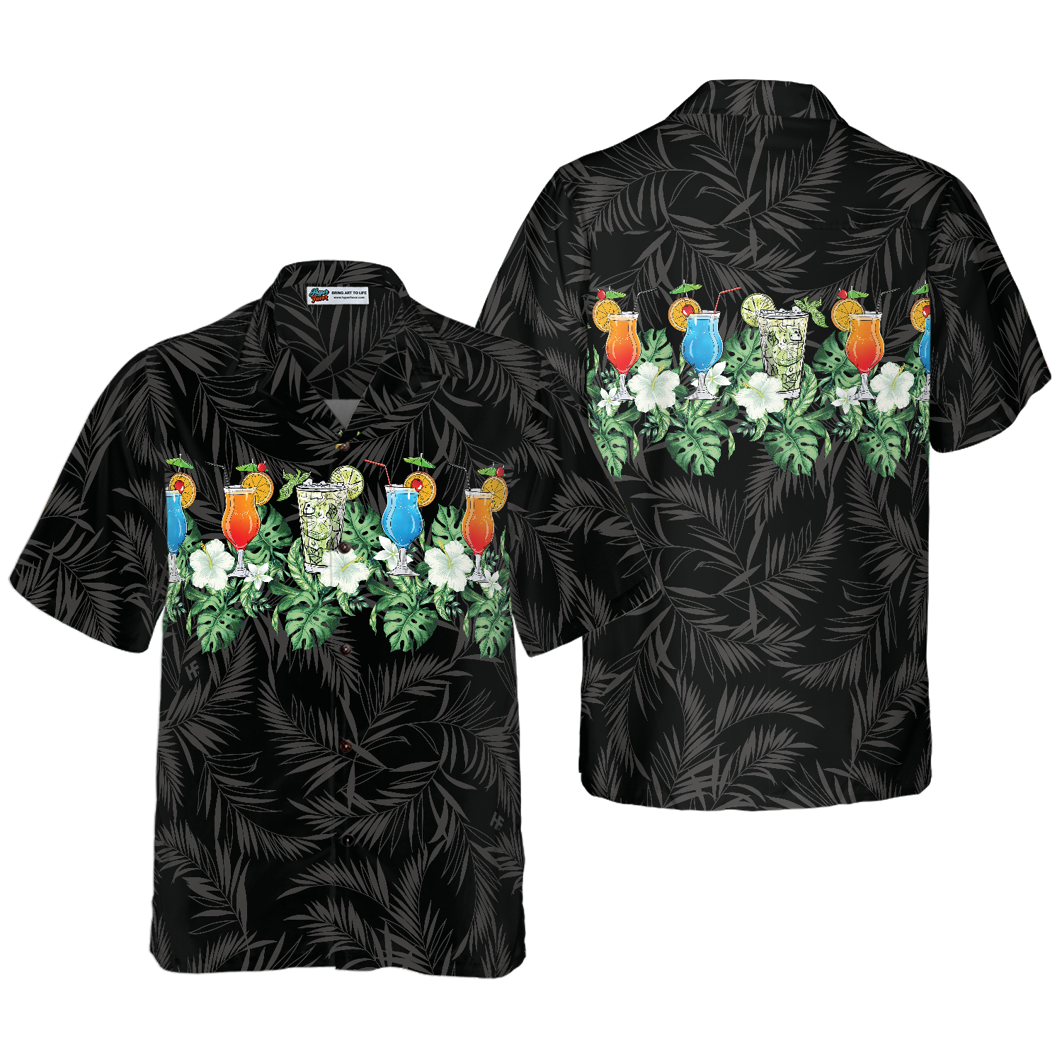 Tropical Aloha Bartender Shirt For Men Hawaiian Shirt - Hyperfavor