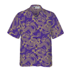 Purple And Gold Edition Oriental Dragon Hawaiian Shirt - Hyperfavor