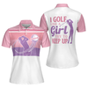 I Golf Like A Girl Try To Keep Up V2 Short Sleeve Women Polo Shirt, Pink Golf Shirt For Ladies - Hyperfavor