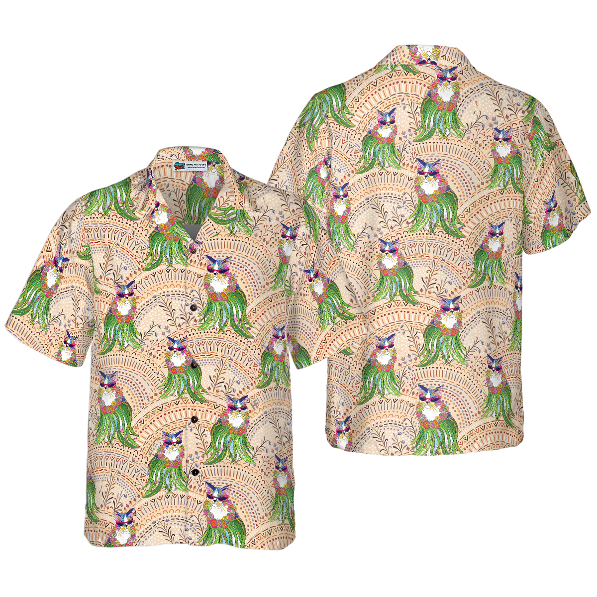 Cat Hula Hawaiian Shirt - Hyperfavor