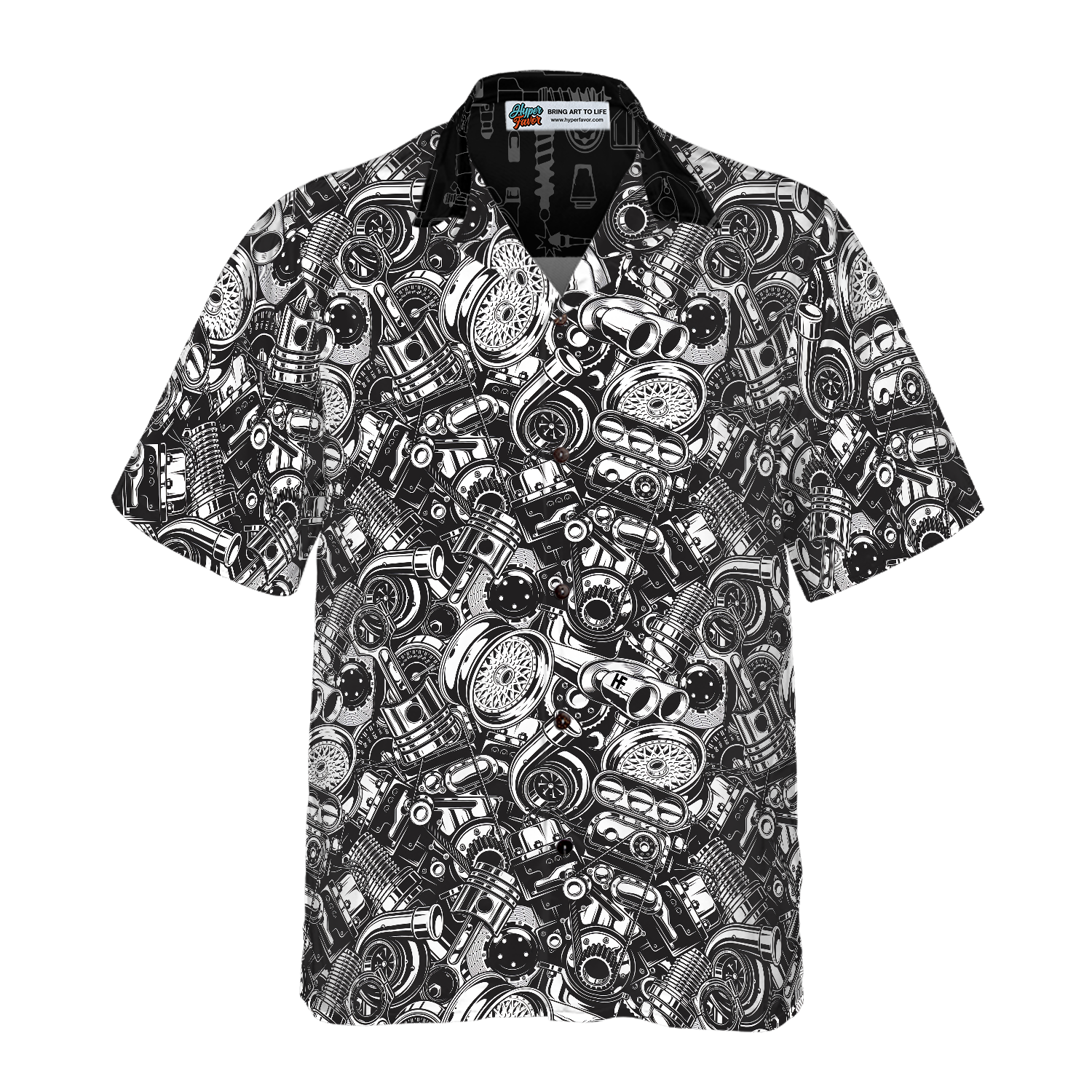 Repair Even Dead On Dark Background Hawaiian Shirt - Hyperfavor