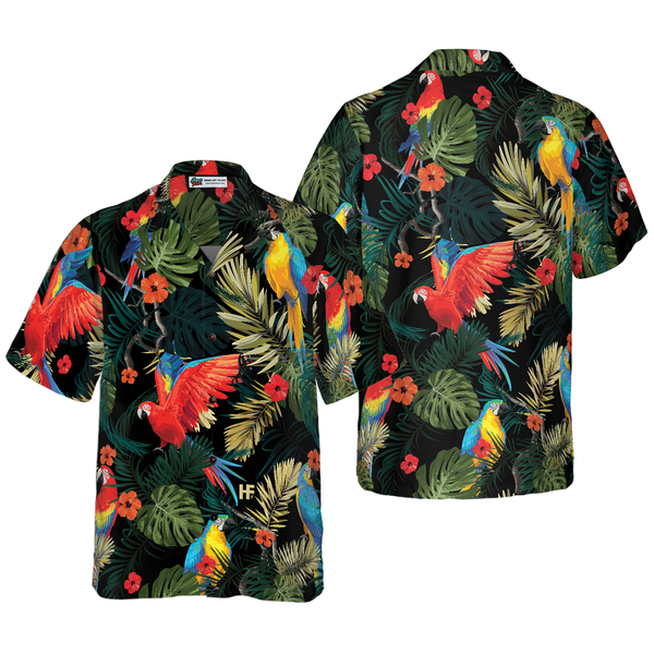 Amazing Pirate Parrots Hawaiian Shirt, Vintage Map Aloha Shirt For Men -  Cerigifts