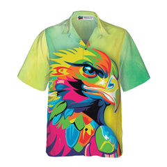 Vibrant American Eagle Shirt Hawaiian Shirt - Hyperfavor