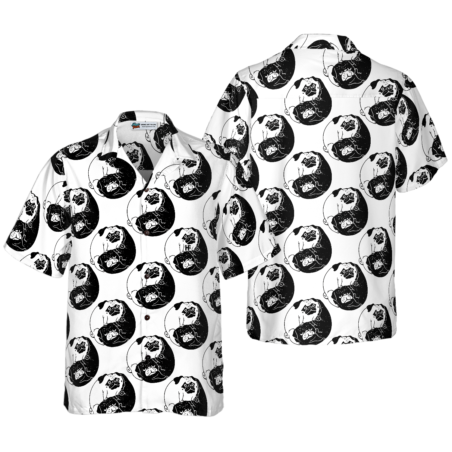 The Tao Of Pugs Shirt For Men Hawaiian Shirt - Hyperfavor