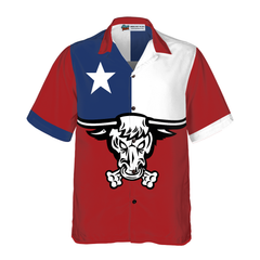 Texas Longhorns Hawaiian Shirt, The Lone Star State Of Texas Flag Shirt, Texas Home Shirt For Men - Hyperfavor