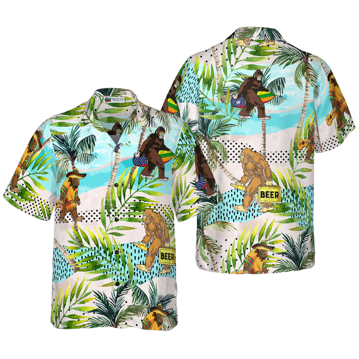 TROPICAL BIGFOOT SUMMER Hawaiian Shirt - Hyperfavor