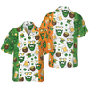 Beard Saint Patrick's Day Seamless Pattern Hawaiian Shirt - Hyperfavor