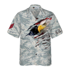Veteran Proud US Airforce Camouflage Hawaiian Shirt - Hyperfavor