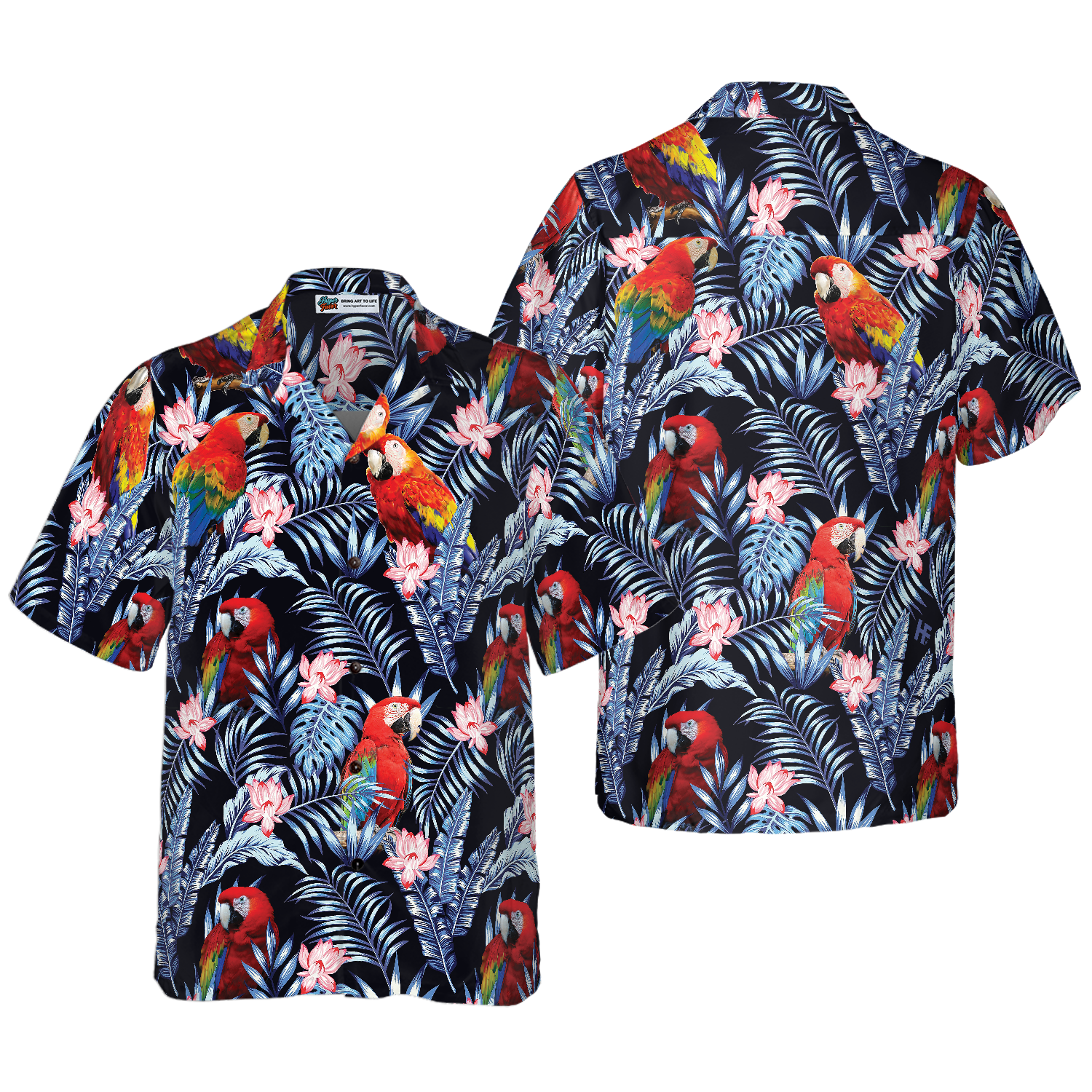 Tropical Parrot Hawaiian Shirt - Hyperfavor