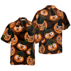 Black Cats Are Awesome For Halloween Hawaiian Shirt - Hyperfavor