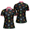 Golf Skull Women Shirt V1 Short Sleeve Women Polo Shirt - Hyperfavor