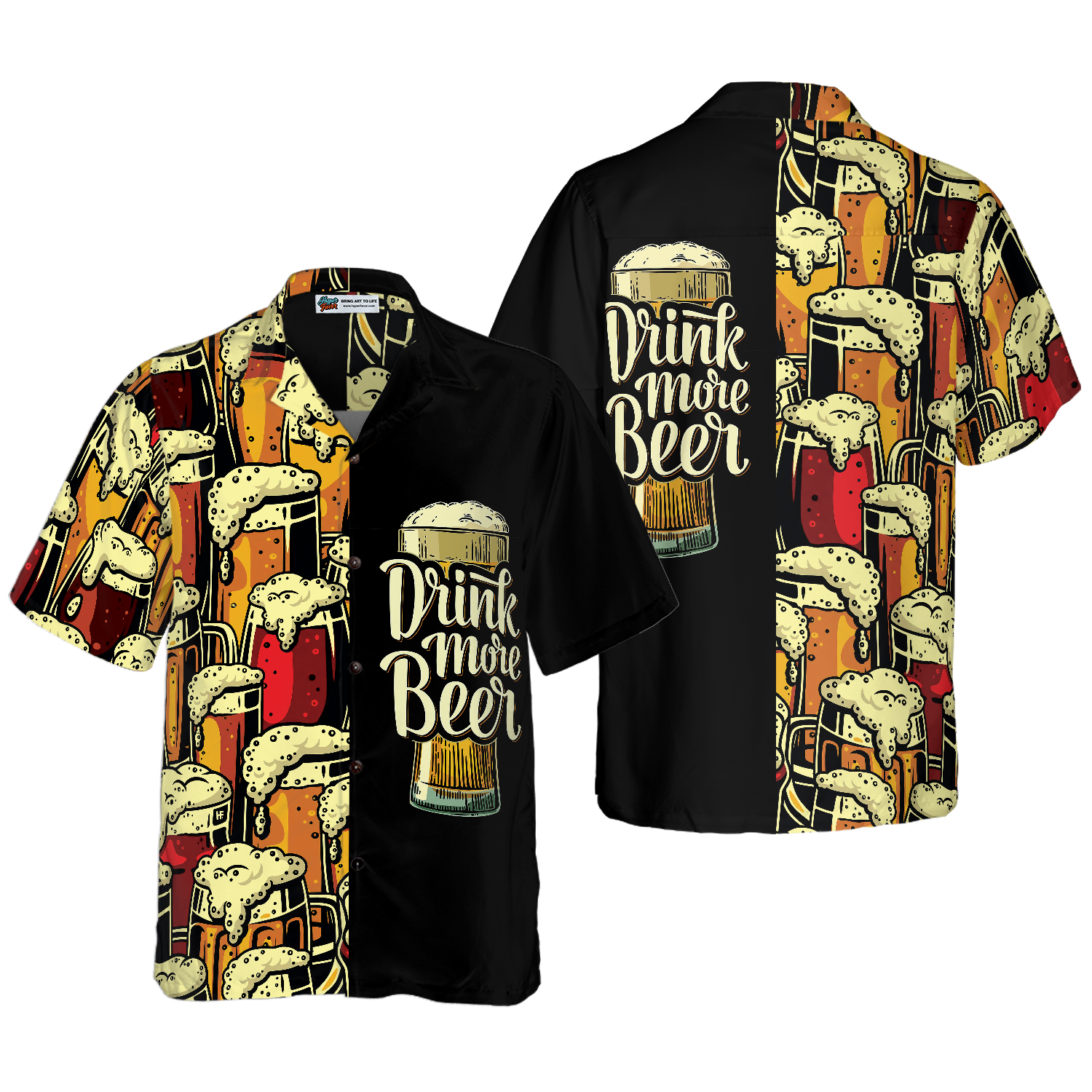 Drink More Beer V2 Beer Hawaiian Shirt, Best Gift For Beer Lovers - Hyperfavor