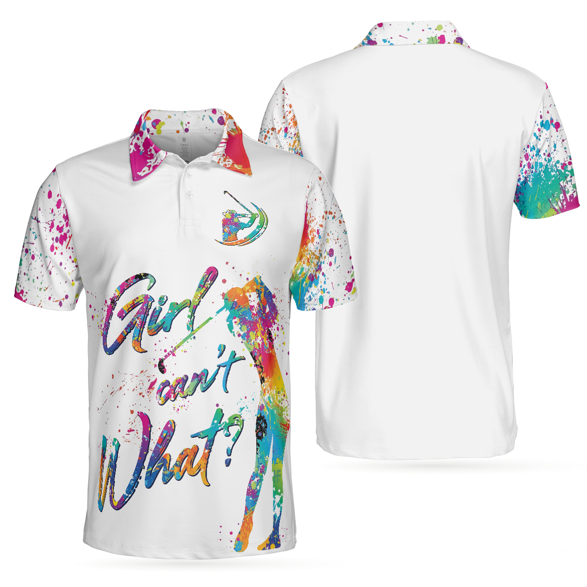 Girl Can't What Golf Short Sleeve Polo Shirt, Men Golf Polo Shirt, Polo Shirts For Men - Hyperfavor