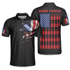 Beer Frame Bowling With American Flag Polo Shirt - Hyperfavor