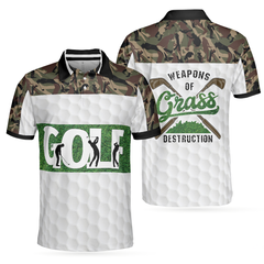 Weapon Of Grass Destruction Golf Polo Shirt, Smart Golf Shirt For Men - Hyperfavor