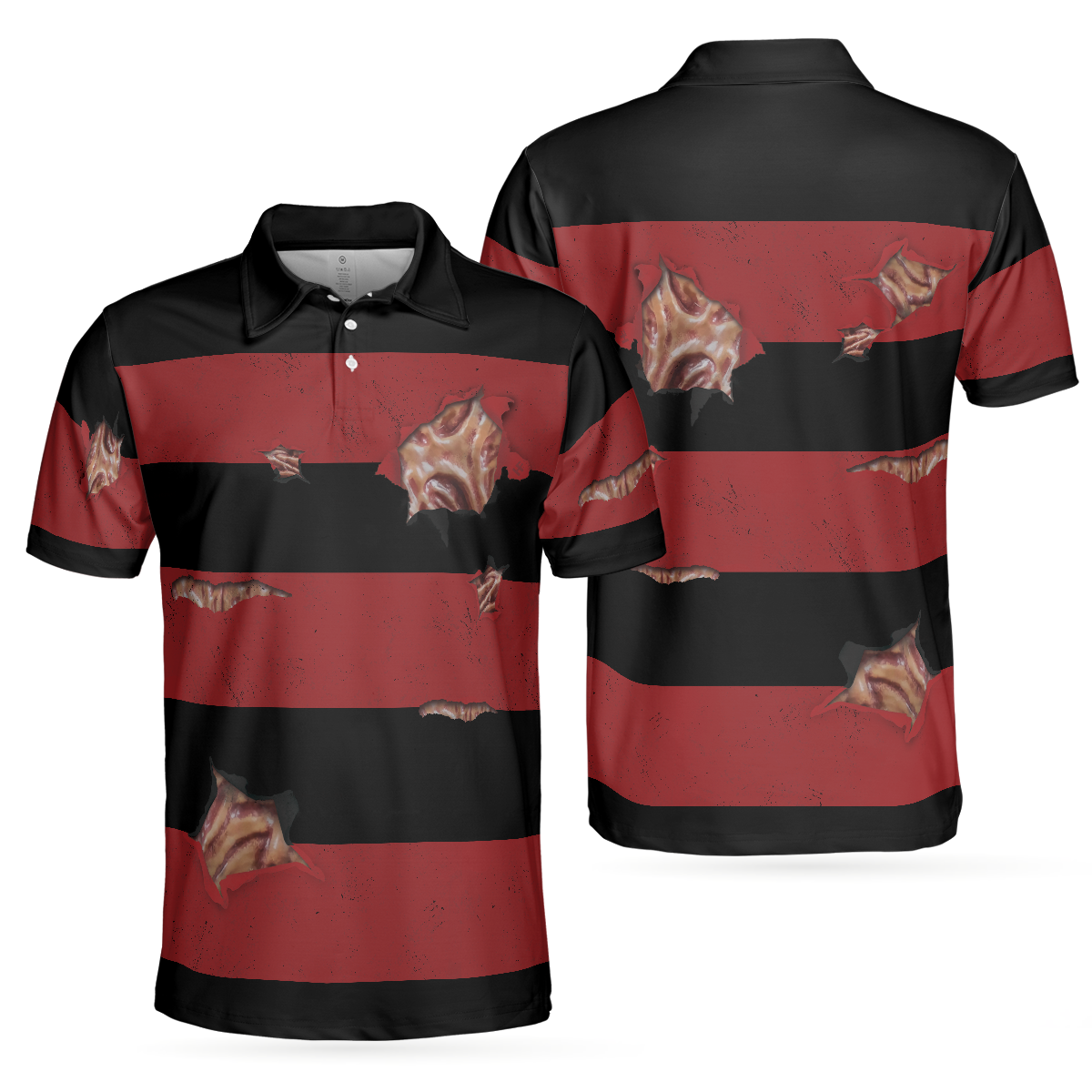 The Nightmare Is Coming To Town Halloween Polo Shirt, Scary Halloween Shirt For Men - Hyperfavor