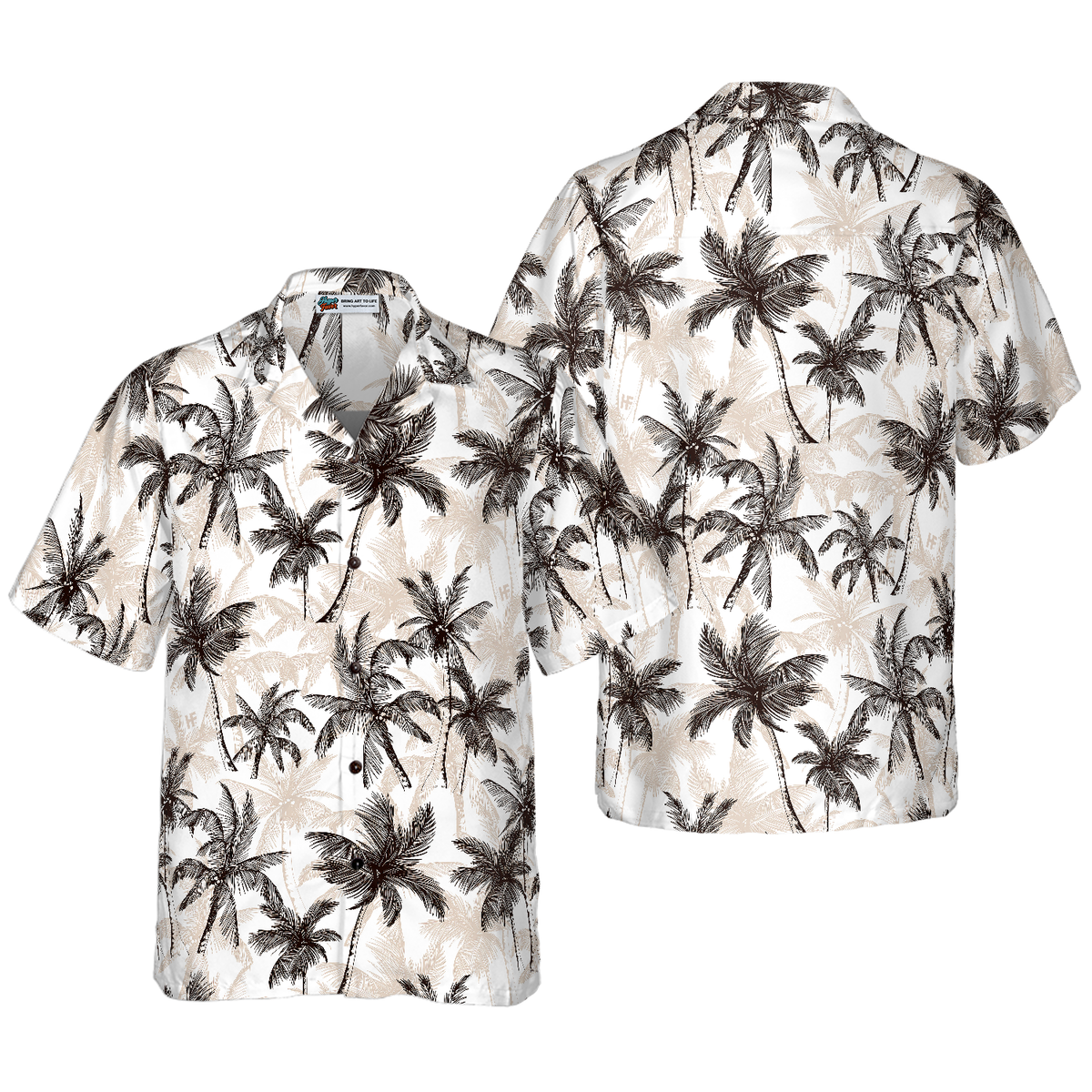 Tropical Vintage Palm Tree Hawaiian Shirt - Hyperfavor