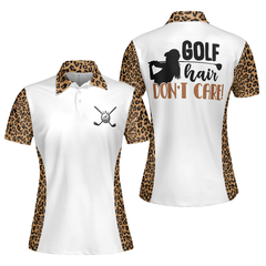 Golf Hair Don't Care Golf Short Sleeve Women Polo Shirt - Hyperfavor