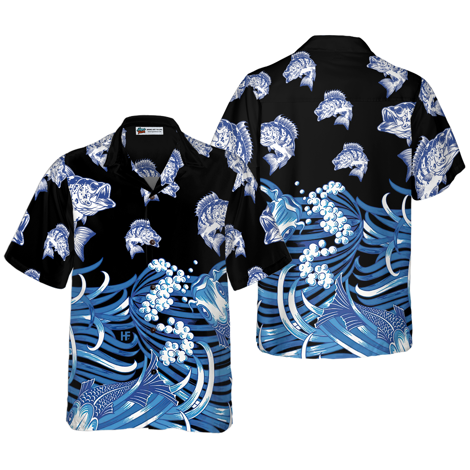 Bass Fish Hawaiian Shirt - Hyperfavor