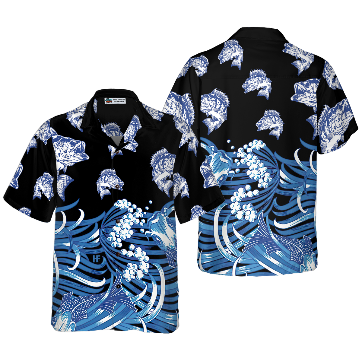 Bass Fish Hawaiian Shirt - Hyperfavor