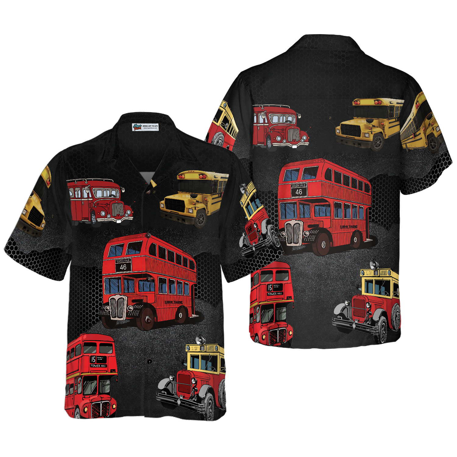 I'm Driving At Night Bus Driver Hawaiian Shirt - Hyperfavor