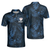 Black And Navy Blue Tropical Pattern Golf Player Polo Shirt, Golfing American Flag Polo Shirt, Best Golf Shirt For Men - Hyperfavor