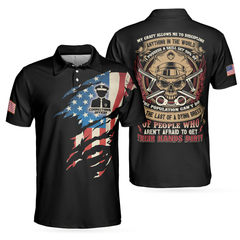 Correctional Officer My Craft Allows Me To Discipline Anything Skull Polo Shirt, Ripped American Flag Polo Shirt, Officer Shirt For Men - Hyperfavor