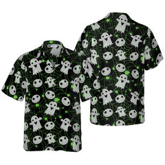 Halloween Spider Web Shirt For Men Hawaiian Shirt - Hyperfavor