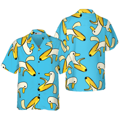 Funny Cute Banana Duck Hawaiian Shirt - Hyperfavor